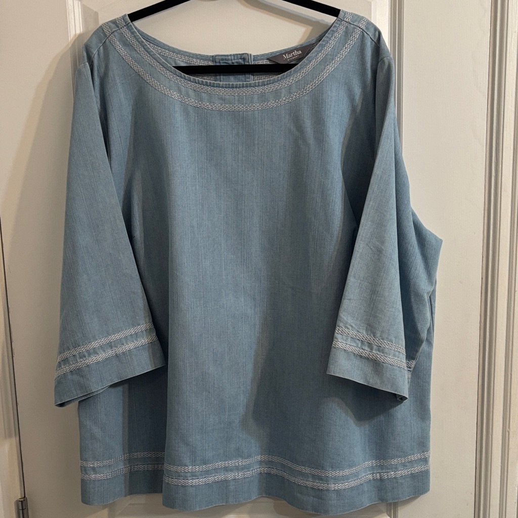 Martha Stewart Denim Top Martha Stewart Denim Top